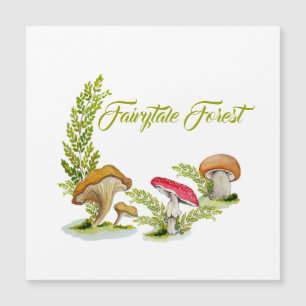 Conjunto de aquarelas da floresta de fairytale
