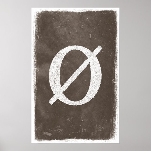 Conjunto de Arte Vazio - Posters de Matemática (Frente)