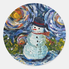 Conjunto de autocolantes de neve