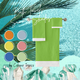 Conjunto de Bandeja Solta Verde e Branco