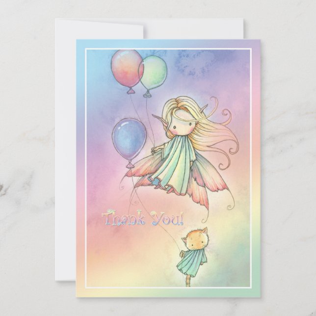Conjunto de Bilhetes de Agradecimento de Aniversár (Frente)