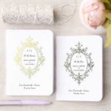 Conjunto de Caderno de Noiva Elegante com Folha de