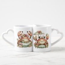 CARANGUEJO DE CARA FELIZ VERMELHO E VERDE EM UM TU