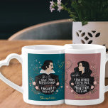 Conjunto De Caneca De Café Elegante Romântico Aniversário Fairytale Love<br><div class="desc">Celebre o amor e a conexão com este belo par de canecas de amante que se manuseiam cardíacas, com uma citação de eterno do Rei John de William Shakespeare: "Ele é a metade de um homem abençoado, deixado para ser acabado por ela: E ela é uma justa e dividida excelência,...</div>