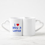 Conjunto De Caneca De Café Eu te amo um Latke<br><div class="desc">Grande presente de Chanukah para dizer a alguém quanto você os ama com um jogo em palavras com Latke!</div>