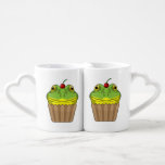 Conjunto De Caneca De Café Frog with Muffin<br><div class="desc">This design is the perfect gift for a birthday,  Christmas and other celebrations. It is suitable for women,  men and kids.</div>