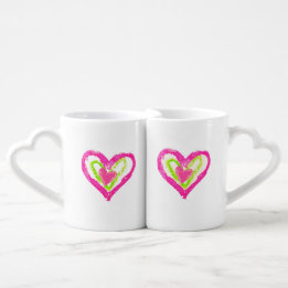 Conjunto De Caneca De Café Luv u