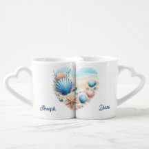 Seashell Heart Beach Valentine's Day