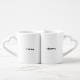 Conjunto De Caneca De Café Sexta-feira