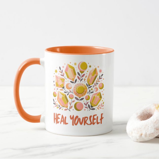 Conjunto de Caneca Heal Yourself Combo - Conjunto  (Com Donut)