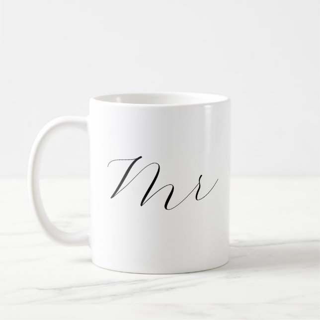 Conjunto de Canecas de Café Sr e Sra - Presente de (Esquerda)