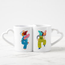 Conjunto de Canecas de Cavalo Lado a Lado – Design