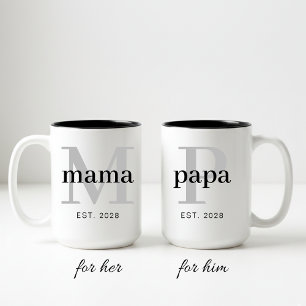 Conjunto de Canecas para Papai e Mamãe Presente Pe