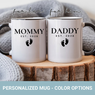 Conjunto de Canecas Personalizadas para Mamãe e Pa