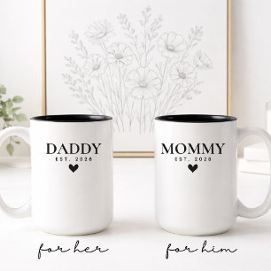 Conjunto de Canecas Personalizadas para Mamãe e Pa