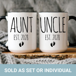 Conjunto de Canecas Personalizadas para Tia e Tio 