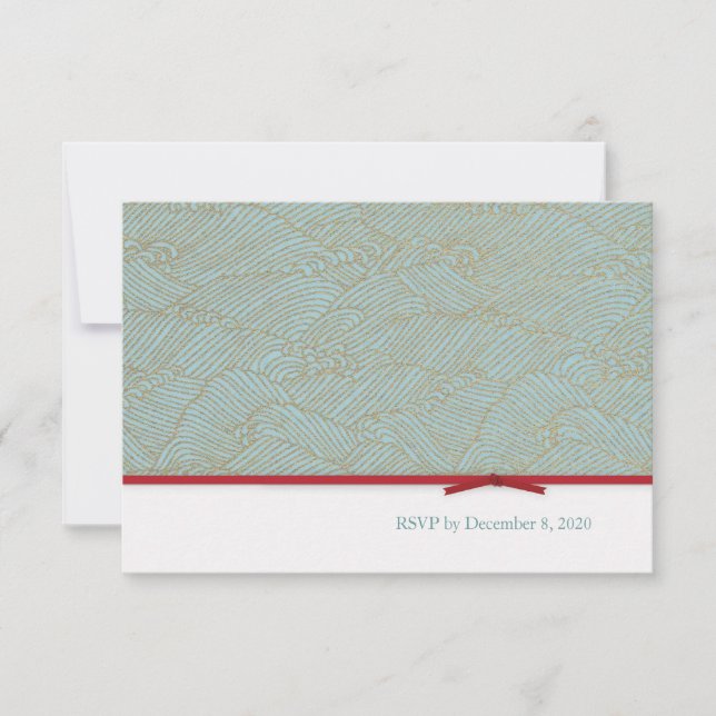 Conjunto de Cartão de Resposta de Convite de Casam (Frente)