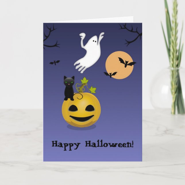 Conjunto De Cartão De Saudação De Halloween Assust (Frente)