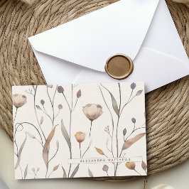 Conjunto de cartões com nome ou texto personalizad