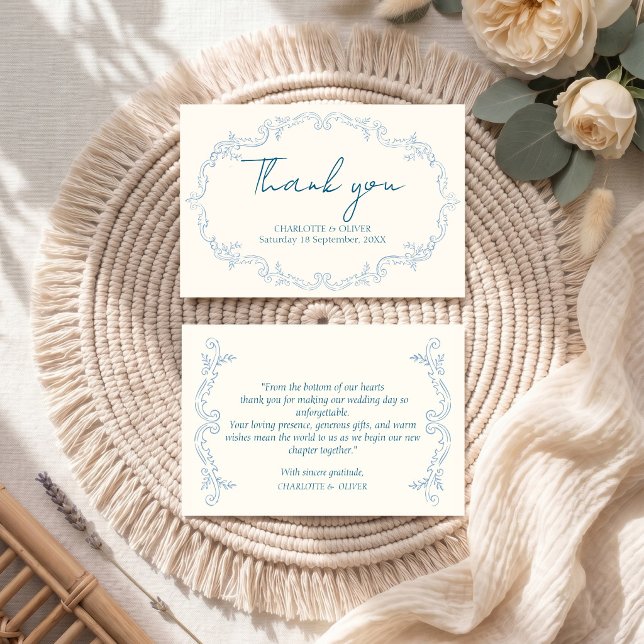 Conjunto de Cartões de Agradecimento de Casamento  (Criador carregado)