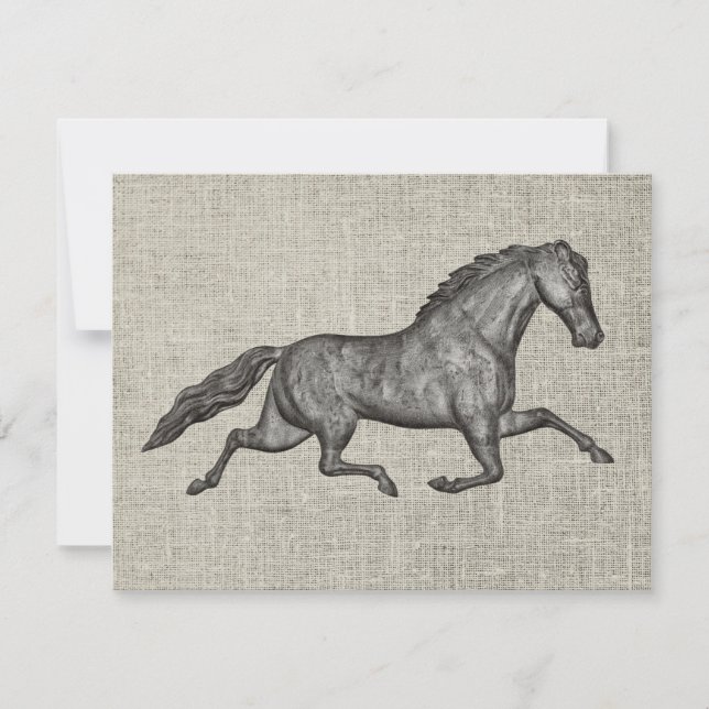 Conjunto de Cartões de Nota com Arte de Cavalo Cin (Frente)