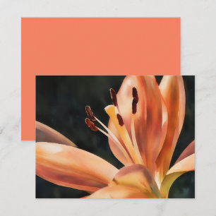Conjunto de Cartões de Nota com Arte de Flor de Lí