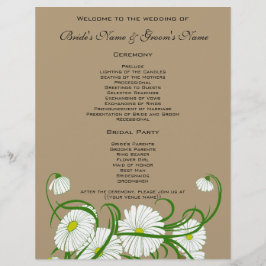 Conjunto de casamento de flores de margaridas Gerb