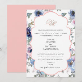 Conjunto de Casamento Terno Rosa Gossamer Convite