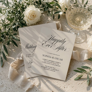 Conjunto de Convite de Casamento Felizes para Semp