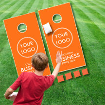 Conjunto de Cornhole com Logotipo Personalizado de