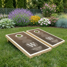 Conjunto de Cornhole com Monograma Personalizado p