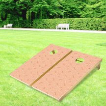 Conjunto de Cornhole com Padrão Memphis Laranja Cl