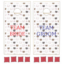 Conjunto de Cornhole de JOGOS DE CASAMENTO DE ARTE