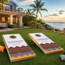 Conjunto de Cornhole de Madeira Personalizado de P