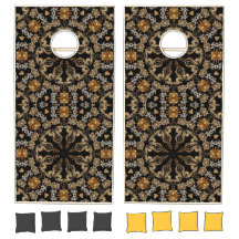 Conjunto de Cornhole Decorativo Dourado