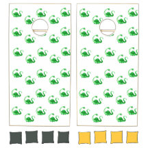 Conjunto de Cornhole Dinossauros Verde