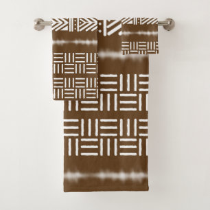 Conjunto de Design de toalhas de lama africana col
