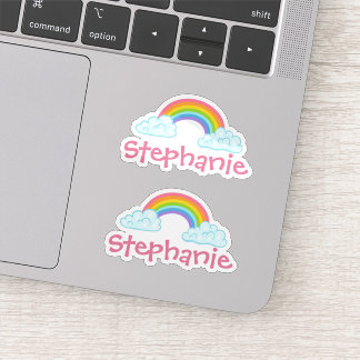 Conjunto de Dois Adesivos Personalizados de Nome e
