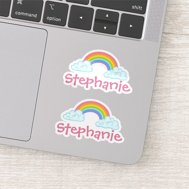 Conjunto de Dois Adesivos Personalizados de Nome e (Detalhe)