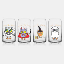 Conjunto de Drinkware Halloween Owls 4