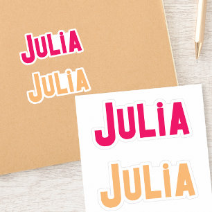 Conjunto de Duas Etiquetas de Nome Personalizadas 