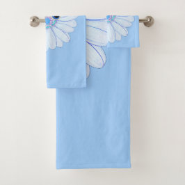 Conjunto de emblema de flor feliz