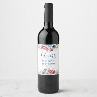 Conjunto de Etiquetas de Aquarela Floral para Alim