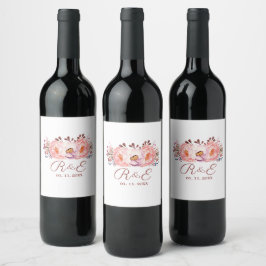Conjunto de Etiquetas de Bebida de Casamento Perso