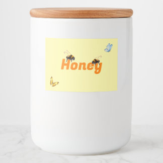 Conjunto de Etiquetas de Comida de Jar de mel