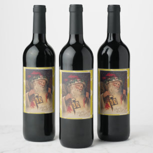 Conjunto de Etiquetas de Comida de Natal e Bebida