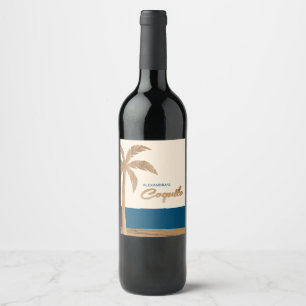 Conjunto de etiquetas de Comida e bebida tropicais