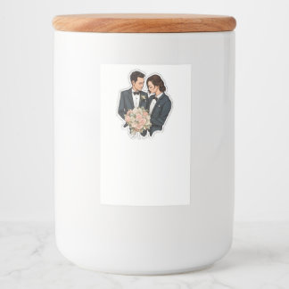 Conjunto de etiquetas de comida e bebidas