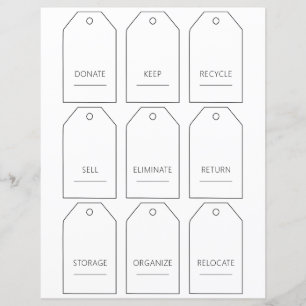 Conjunto de Etiquetas de Decluttering de Casa Edit
