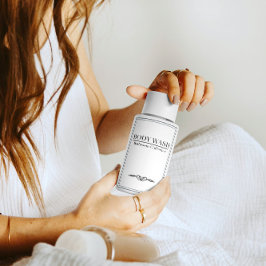 Conjunto de Etiquetas de Lava do Corpo Minimalísti